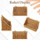 2 Pack Wicker Hanging Baskets - Woven Plastic Wall Mount Storage for Kitchen, Bathroom, Counter, Cabinet Door 4