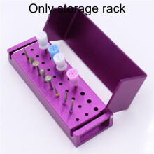30 Holes Grinding Burr Organizer Storage Holder for High Speed & Low Speed Burs Holder Tool Sliver