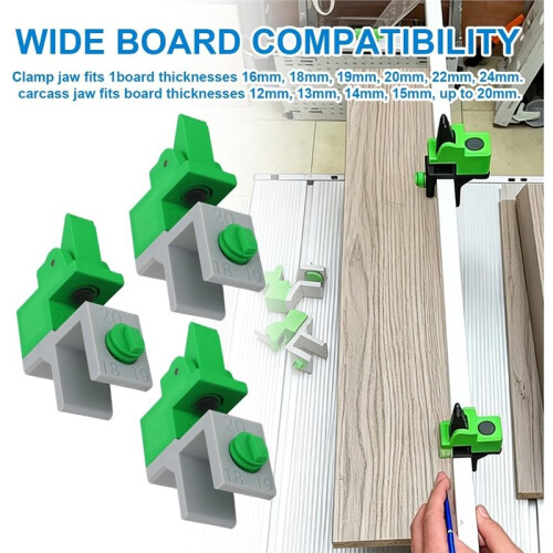 Adjustable Scribing Clamp Jig Woodworking Panel Scriber Tool Cabinet Filler Board Positioning Clip Installation 2