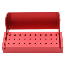 Organisateur de Rangement pour Fraises Ă 30 Trous, Compatible avec les Fraises Ă Haute et Basse Vitesse, Rouge