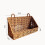 2 Pack Wicker Hanging Baskets - Woven Plastic Wall Mount Storage for Kitchen, Bathroom, Counter, Cabinet Door 7