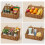 2 Pack Wicker Hanging Baskets - Woven Plastic Wall Mount Storage for Kitchen, Bathroom, Counter, Cabinet Door 3