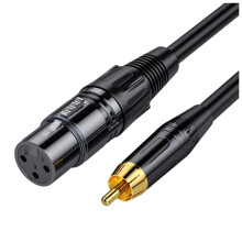 3-Meters RCA to XLR Cable RCA to XLR Male Female Audio Video Cable for Amplifier Mixing Plug Female