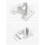 10 PCS Linear Actuator Mounting Brackets, Silver Heavy Duty Metal Mounting Brackets for Linear Actuator (H-Shape) 6