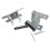 10 PCS Linear Actuator Mounting Brackets, Silver Heavy Duty Metal Mounting Brackets for Linear Actuator (H-Shape) 3