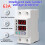 220V 63A Din Rail Adjustable Digital over Under Voltage Surge Protector Relay Current Protection Reset Protection Device 4