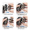 Magnetic Adsorption Replaceable Bald Electric Shaver  5D 7D 9D Blade with Double Knife Net Interface 6