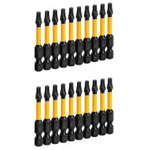 20er-Pack T25 Torx-Bits für Schlagschrauber, 2'' Magnetische Sternbits, Bohrerset, S2-Stahl, 1/4'' Sechskant