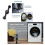Front Load Washer Door Prop to Prevent Odors, Mold with Magnetic Stability & Adjustable Angle 4pcs 8