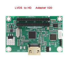 Placa Adaptadora LV20 LVDS A Compatible. Salida LVDS de 40 Pines A HD. Admite Resoluciones de 720P y 1080P.