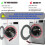 Front Load Washer Door Prop to Prevent Odors, Mold with Magnetic Stability & Adjustable Angle 4pcs 4