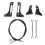 Adjustable Limb Risers Kit for  Bronco 2021-2026 Jungle Obstacle Clearing Rope for Windshield Protection 4