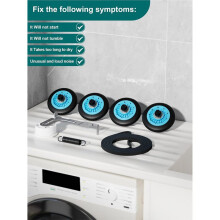 The Dryer Repair Kit for Dryers Includes the DC97-16782A Dryer Drum, DC93-00634A Idler Pulley,6602-001655 Belt