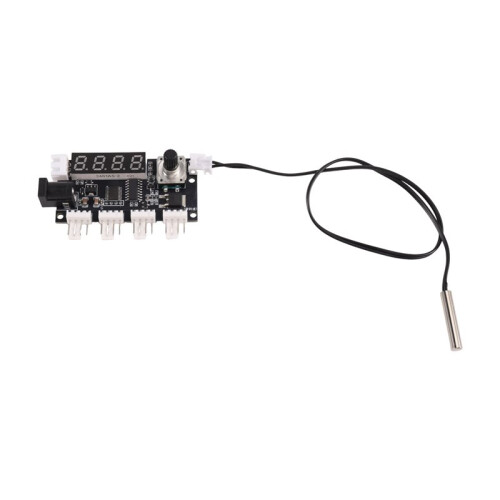 5-30V 4-Channel PWM Fan Controller Digital Temperature Controller PWM Fan Speed Controller 25KHz 50000RPM