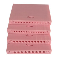 Schablonen-Set für eine Walze Aus Polymerclay - DIY-Werkzeug Zur Herstellung Von 2-5 mm Großen Tonkugeln für Schmuckherstellung und Bastelprojekte