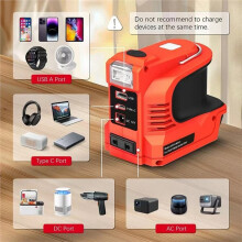 220W Power Inverter for Battery DC18-21V to AC220V with USB Type-C Port