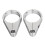 2pcs 1 1/2" Handlebar Clutch Throttle Cable Brake  Clamp for   1.5 Lnch Diameter Handlebars Holds Silver 9