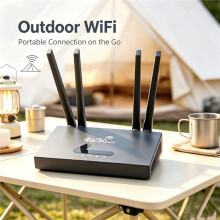 4G LTE Router Modem voor Buitenantennes 4G LTE WIFI6 SIM-Kaart met 4 Antennes Hotspot Mobiele Router EU-Stekker
