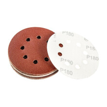 5 Inch 8 Hole Sanding Discs for Orbital Sander 80-320 Grits Abrasive Sheets 125mm Hook and Loop Adhesive Sandpaper