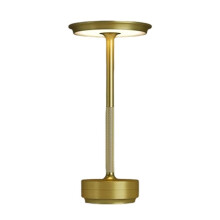 1 Pack Rechargeable Cordless Table Lamp, 5200mAh Battery Table Light for Outdoor/Dinner/Patio/Restaurant Gold