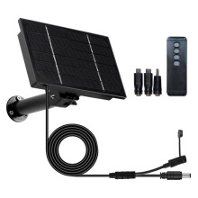 4W Solar Panel Install V3 Module 18650 Battery Micro USB & TypeC 12V Output Solar Cells with Remote Control Timer