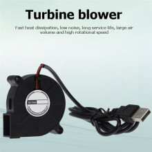 USB 5V 6100 RPM 5015 Koelventilator Turboventilator Turbine PC-Behuizingventilator Stille Ventilator met Hoge Luchtstroom voor 3D-Printers
