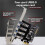 Low Profile 4  PCI-E to USB 3.0 HUB PCI Express Expansion Card Adapter 5Gbps USB1.1/2.0/3.0 Operating Systems 8