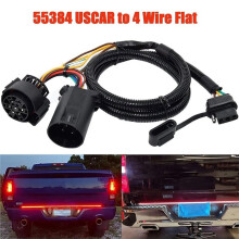 4-Way Flat Trailer Wiring Harness T-Connector for Vehicles with USCAR Plug, 55384, 118384, 41154
