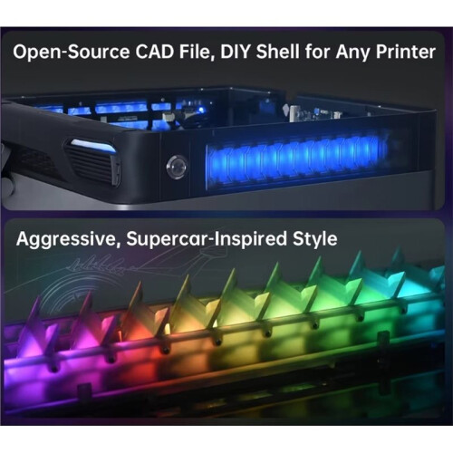 Vent for  P1/P2/X1/X2 Auto Airflow Control Anti-Clog RGB Status Light Plug and