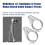 2pcs 1 1/2" Handlebar Clutch Throttle Cable Brake  Clamp for   1.5 Lnch Diameter Handlebars Holds Silver 2