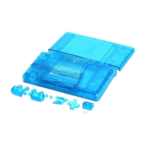 Full Housing Shell for  NDS Lite/NDSL Case Cover Button Screen Len Screws Kit Clear Transparent DIY Shell A