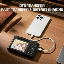 Digital Christmas Camera Digital Vintage Vlog Video Recorder 180 Flip Screen Selfile Digital Photography Camera A