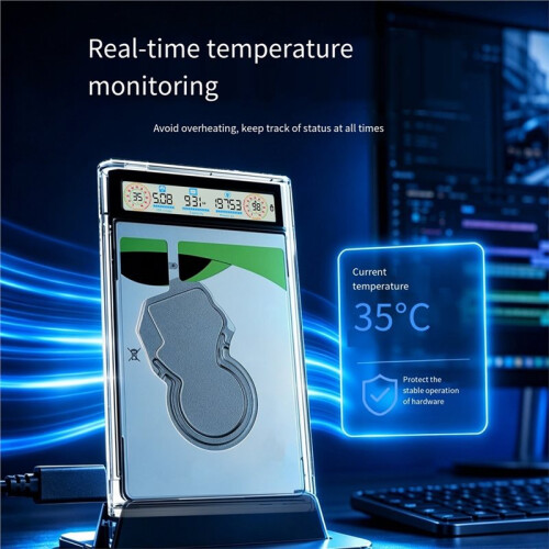 USB 3.1 HDD Enclosure 2.5 Inch  SSD Hard Drive Case 5Gbps Mobile External Housing Harddisk Box Cable 2