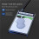 USB 3.1 HDD Enclosure 2.5 Inch  SSD Hard Drive Case 5Gbps Mobile External Housing Harddisk Box Cable 7