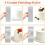 Cake Spatula Set Cake Scraper Double Sided Patterned Pastry Comb Smoother Cake Decorating Tools 2