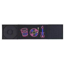 Tapete Antideslizante para Barra, Tapete de Goteo de Caucho Resistente de 24x6 Pulgadas para Bar en Casa, Café y RV