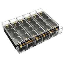 10PCS 18650 Battery Box Removable Splicable Series Battery Box 25A Rechargeable Battery Storage Bracket DIY Power Bank