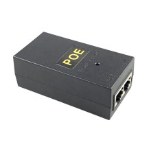 Neuer 24V 1A 24W Desktop POE Power Injector Ethernet Adapter Überwachung CCTV für IP Kamera Stromversorgung