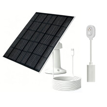 Solarpanel-Ladegerät für Arlo Pro 5S/Pro 4/Pro 3/Pro 3 Flutlicht/Ultra Kamera, IP65 Wetterfest mit 9,8 Fuß Ladekabel