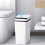 Bathroom Touchless Trash Can 12L Automatic Motion Sensor Rubbish Can Electric Garbage Bin for Kitchen, Living Room, RV B 9