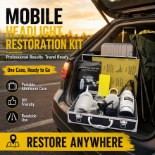 Kit de réparation de phares de voiture en aluminium, avec tasse chauffante 12V 220V, polissage anti-rayures professionnel