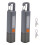 2Pcs Super Bright LED Flashlight Portable Strong Lighting Flashlamp with Telescopic Focus Camping Hanging Flashlights 1