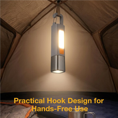 2Pcs Super Bright LED Flashlight Portable Strong Lighting Flashlamp with Telescopic Focus Camping Hanging Flashlights 1