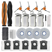 Replacement Accessories Kit Compatible for X60 Ultra / X60 Max Ultra Robot Vacuum 23pcs