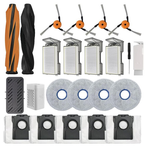 Replacement Accessories Kit Compatible for  X60 Ultra / X60 Max Ultra Robot Vacuum 23pcs