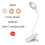 LED Desk Lamp Clip  Type USB Charging with Built in Lithium Battery Touch Dimming 3 Modes Learning Reading Table Lamp 6