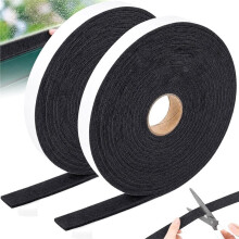 Self-Adhesive Roll 6m X 2 cm X 4 mm, Strips Self-Adhesive ,for Protect Couch Table Legs Chair Window Black