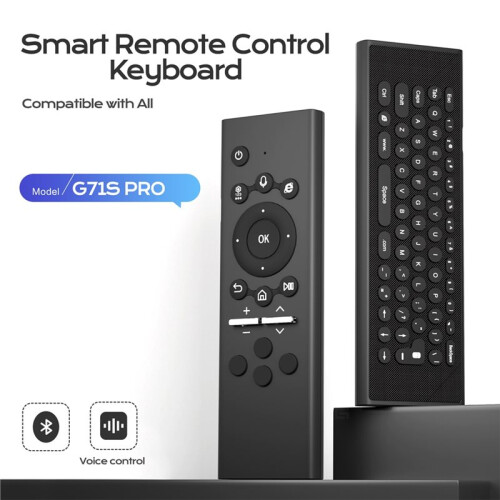 G71S PRO  Voice Remote Control  5.0  Backlit Keyboard Air Mouse Replacement Remote for All  TV 2