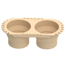 Paint Brush Cleaner Foldable Silicone Cleaning Container Gift for Students Artists Watercolor Pen Cleaning Bucket Beige