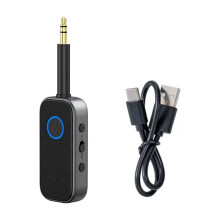 Audio Adapter Bluetooth6.0 2-in-1 Wireless Audio Receiver 3.5mm Aux for Cars TV Speakers Stereo Systems & Headphones